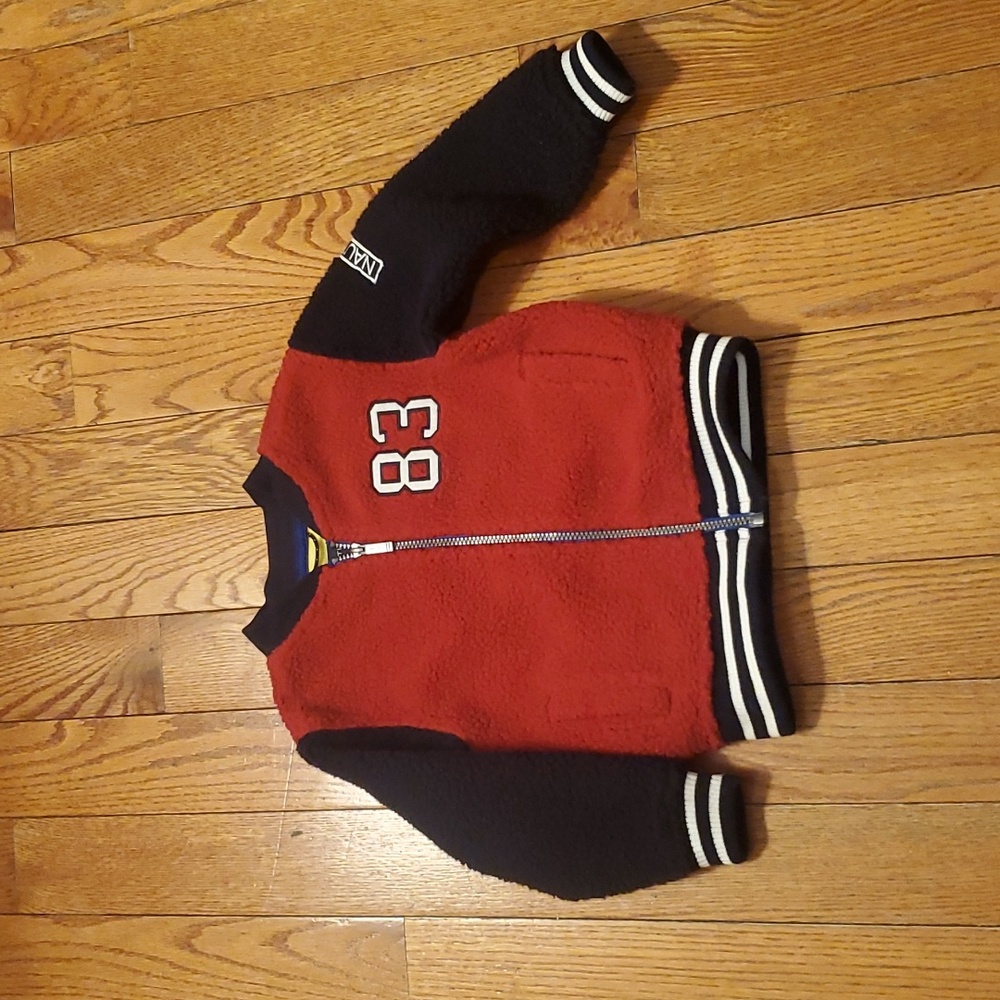 Nautica Sherpa Varsity Jacket toddler boys.
